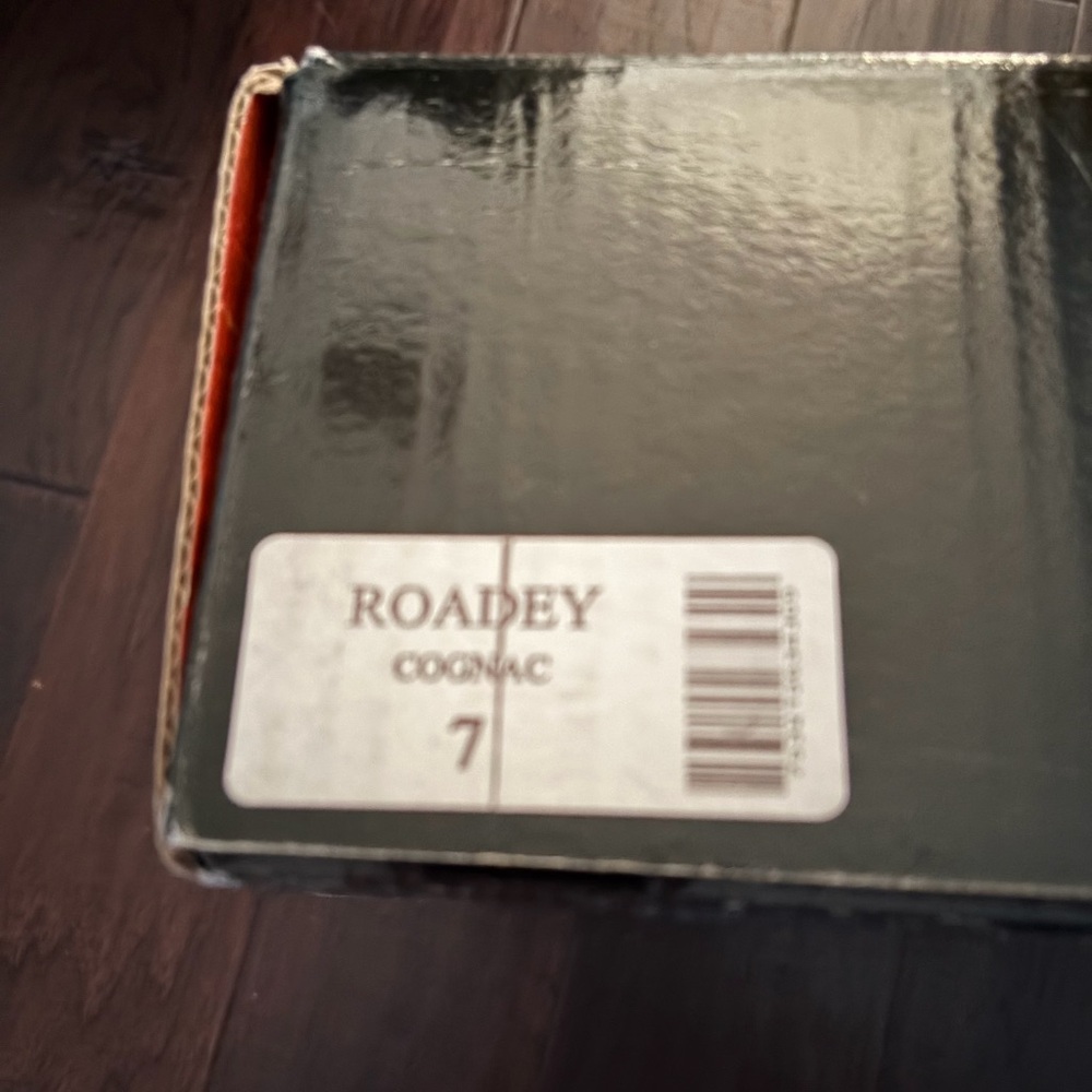 freebird Cognac Leather Shoe Box with Branded Lid